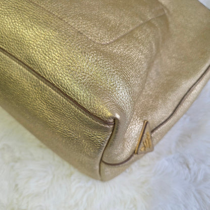Prada Metallic Leather Tote Bag (Pre-Owned)