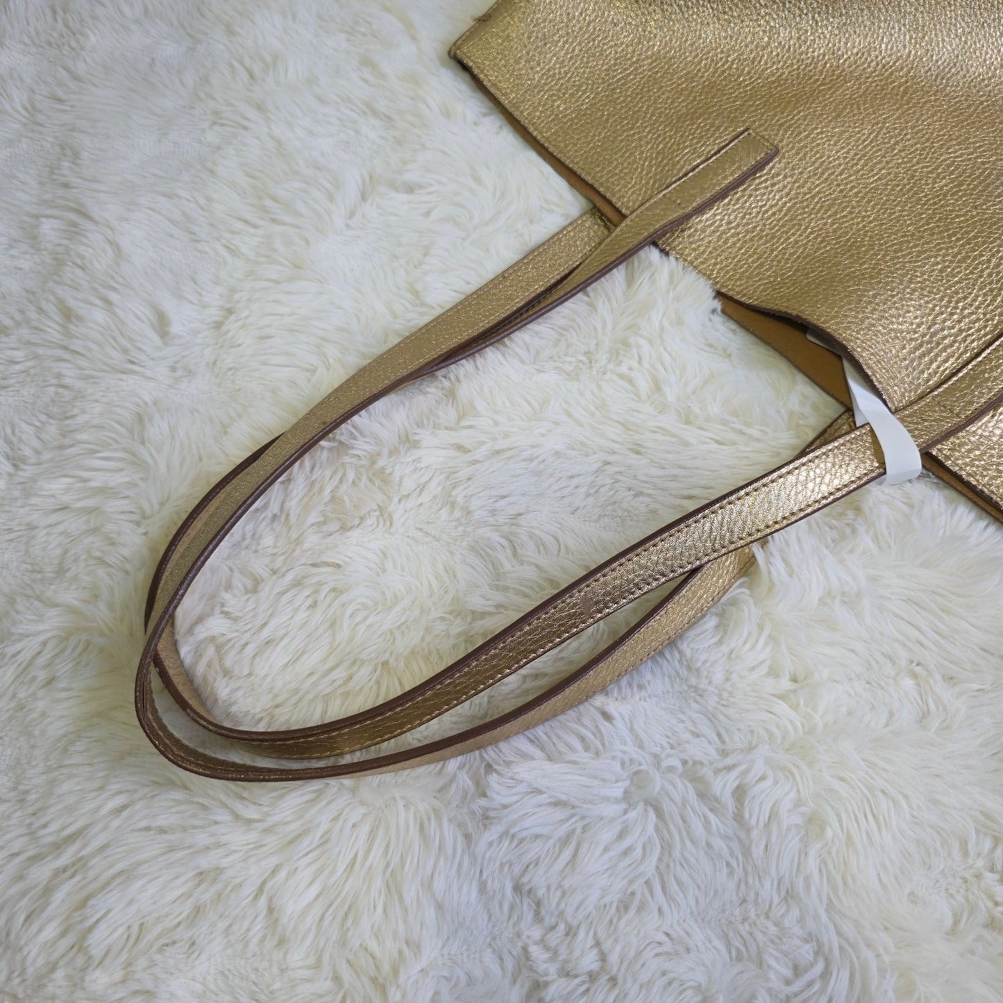 Prada Metallic Leather Tote Bag (Pre-Owned)