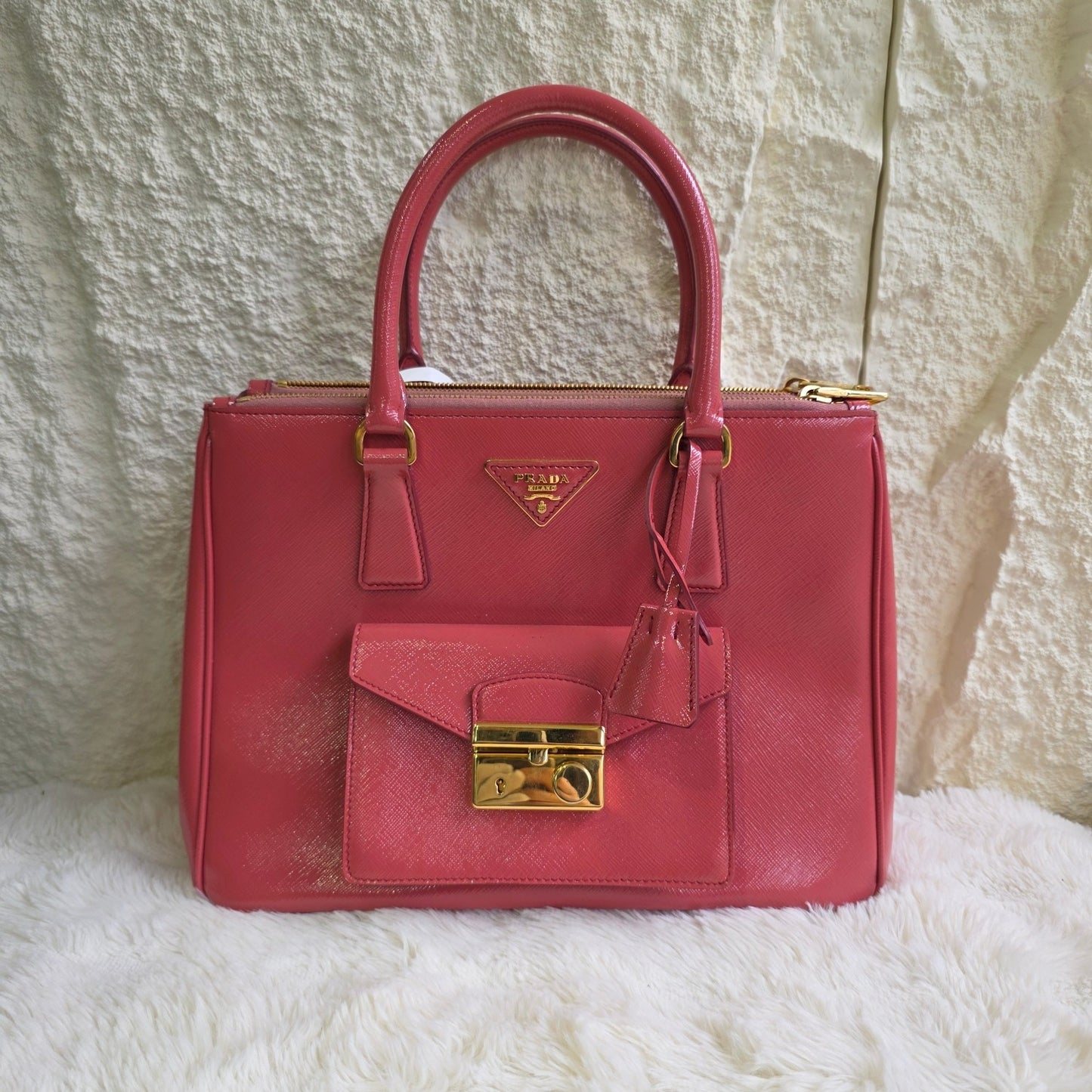 Prada Saffiano Lux 2-Way Handbag (Pre-Owned)