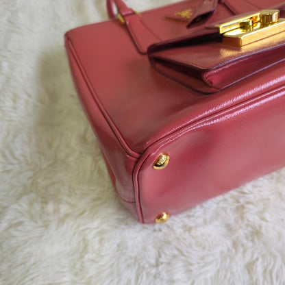 Prada Saffiano Lux 2-Way Handbag (Pre-Owned)