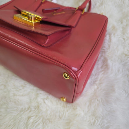 Prada Saffiano Lux 2-Way Handbag (Pre-Owned)