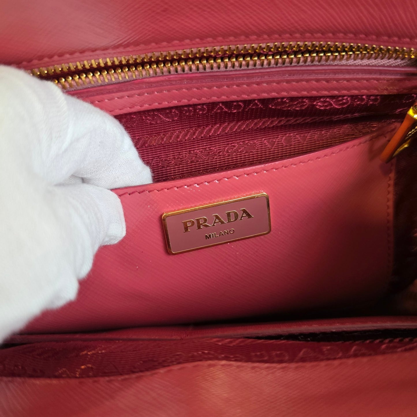 Prada Saffiano Lux 2-Way Handbag (Pre-Owned)