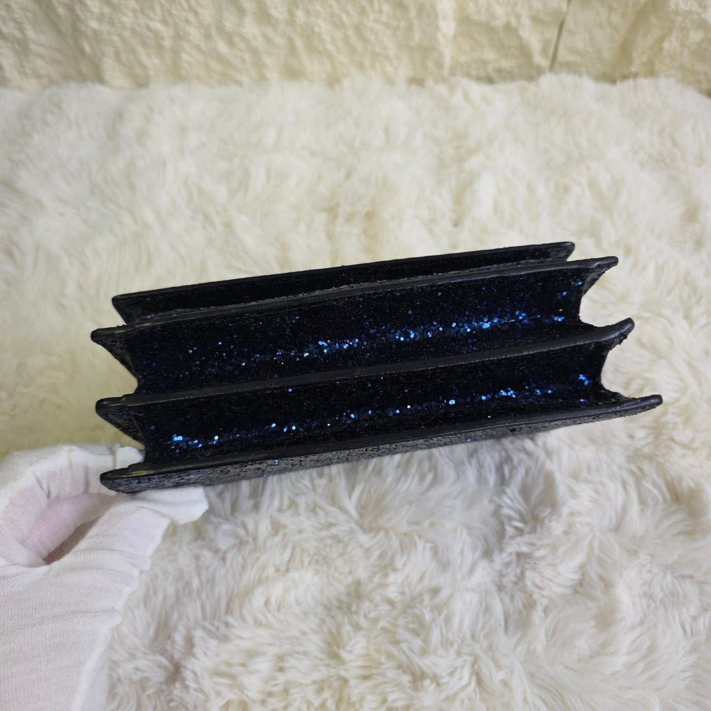 Saint Laurent YSL Glitter Chain Wallet Bag (Pre-Owned)