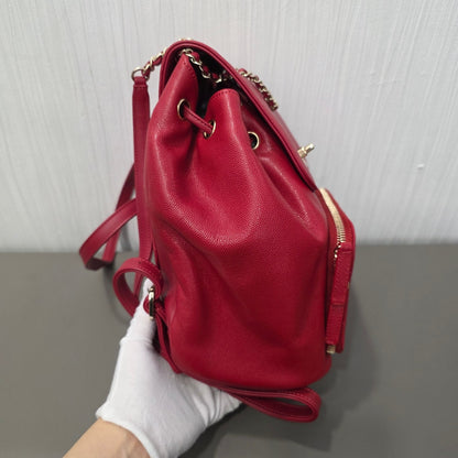 Chanel Quilted Caviar Leather Backpack (Pre-Owned)