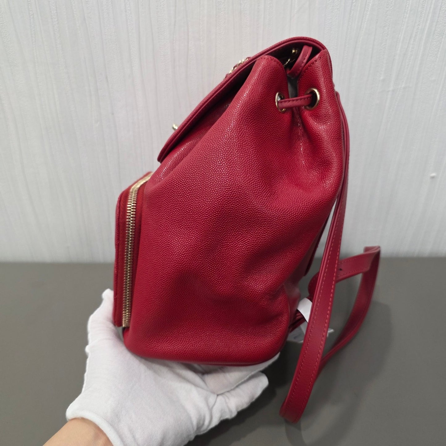 Chanel Quilted Caviar Leather Backpack (Pre-Owned)