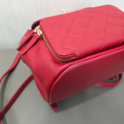 Chanel Quilted Caviar Leather Backpack (Pre-Owned)