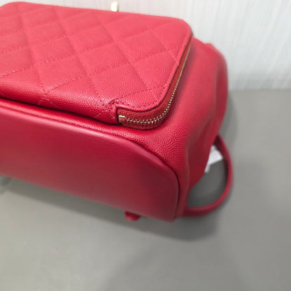 Chanel Quilted Caviar Leather Backpack (Pre-Owned)
