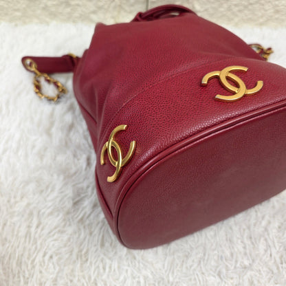 Chanel Caviar Leather Drawstring Bucket Bag (Pre-Owned)