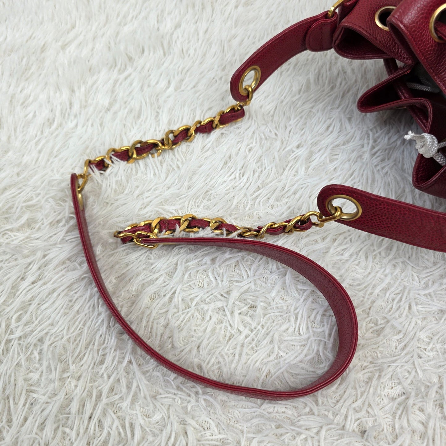 Chanel Caviar Leather Drawstring Bucket Bag (Pre-Owned)