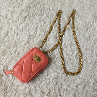 Chanel Quilted Leather Chain Mini Pouch (Pre-Owned)