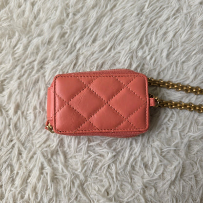 Chanel Quilted Leather Chain Mini Pouch (Pre-Owned)