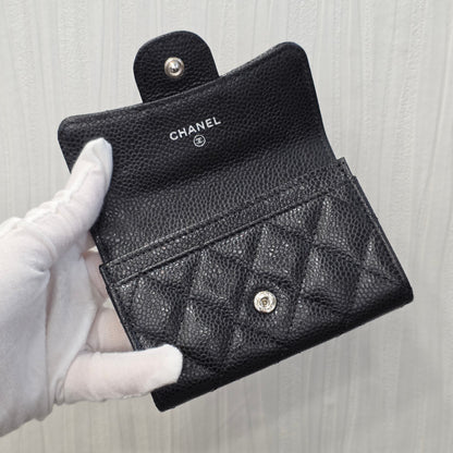 Chanel Quilted Python Leather Wallet (Pre-Owned)