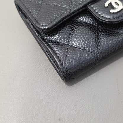 Chanel Quilted Python Leather Wallet (Pre-Owned)
