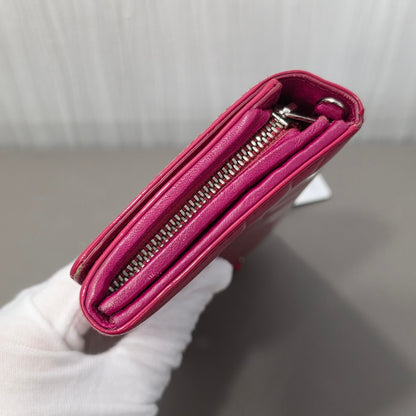 Dior Cannage Patent Leather Long Wallet (Pre-Owned)