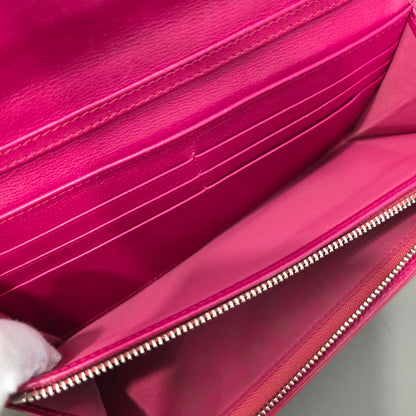 Dior Cannage Patent Leather Long Wallet (Pre-Owned)