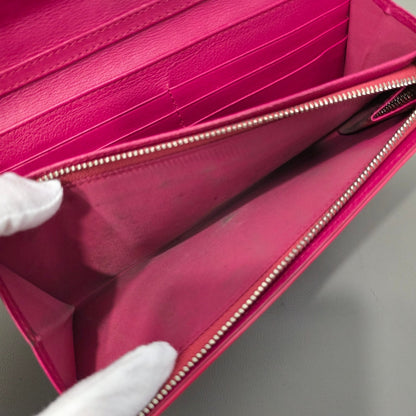 Dior Cannage Patent Leather Long Wallet (Pre-Owned)