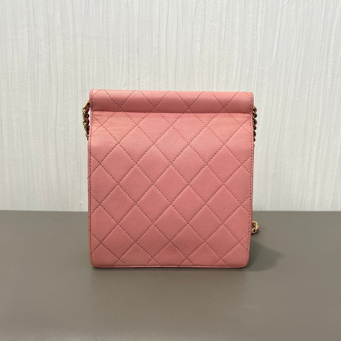 Chanel Quilted Leather Chain Wallet Bag (Pre-Owned)