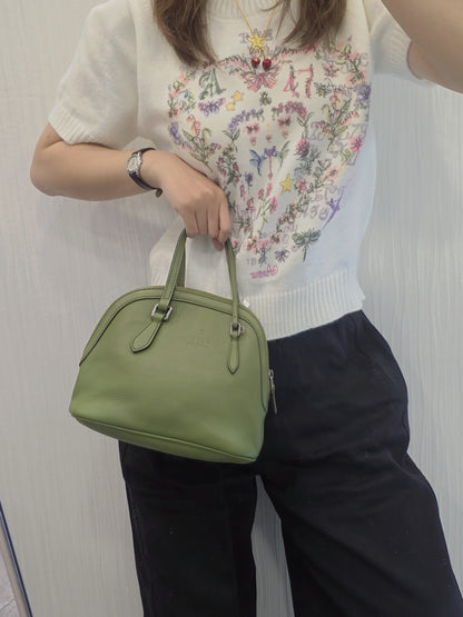 Gucci Leather Mini Chain Shoulder Bag (Pre-Owned)