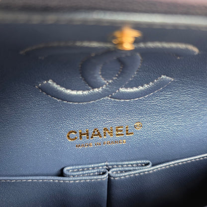 Chanel Quilted Metallic Leather Chain Wallet Bag (Pre-Owned)