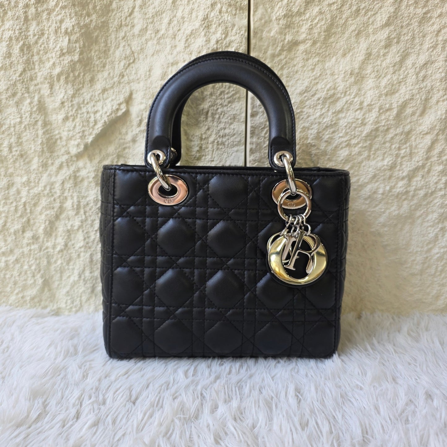 Dior Lady Dior Cannage Leather Bag (Pre-Owned)