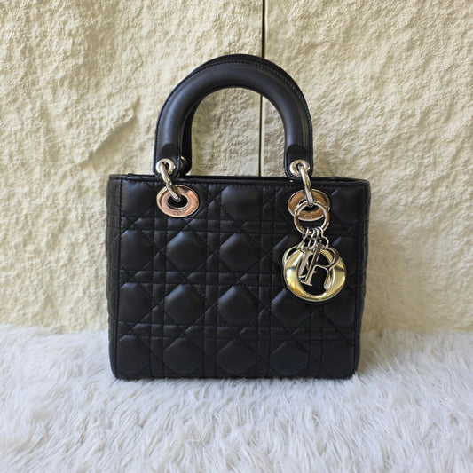 Dior Lady Dior Cannage Leather Bag (Pre-Owned)