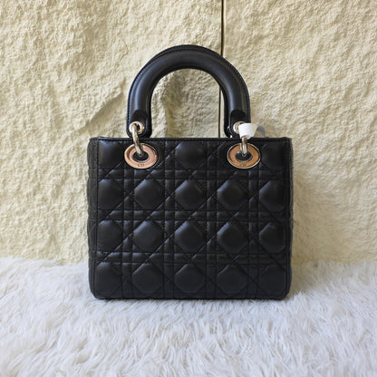 Dior Lady Dior Cannage Leather Bag (Pre-Owned)