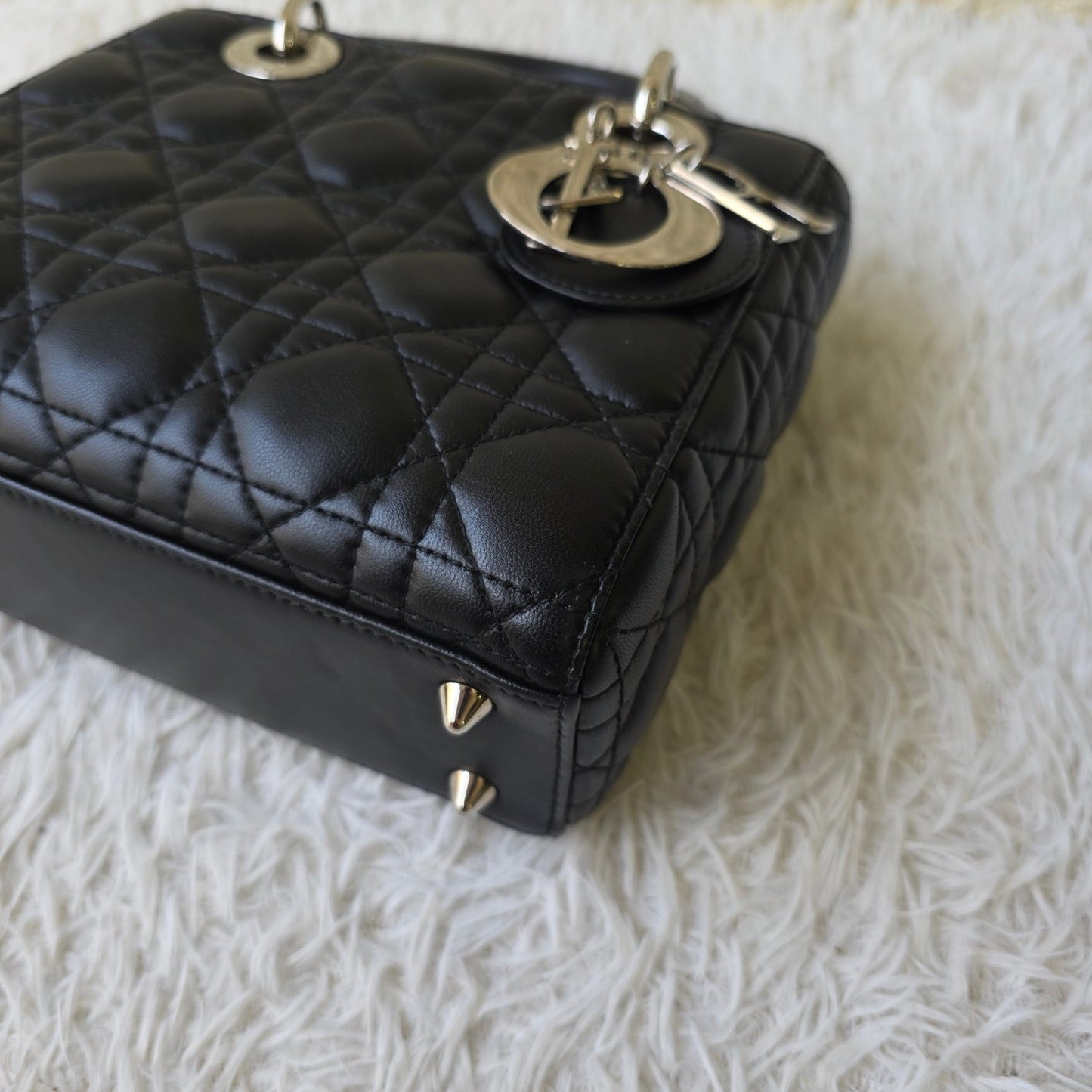 Dior Lady Dior Cannage Leather Bag (Pre-Owned)