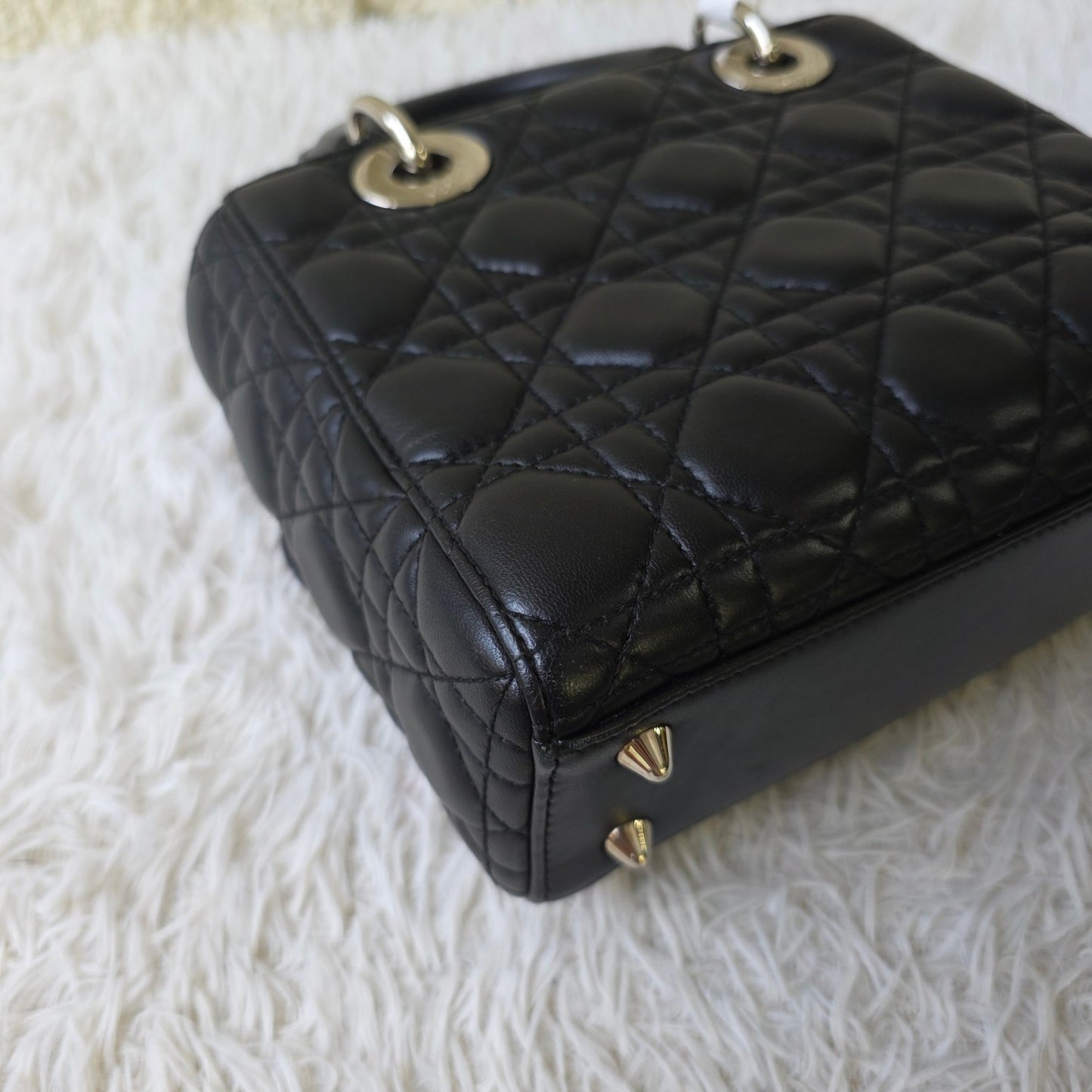 Dior Lady Dior Cannage Leather Bag (Pre-Owned)