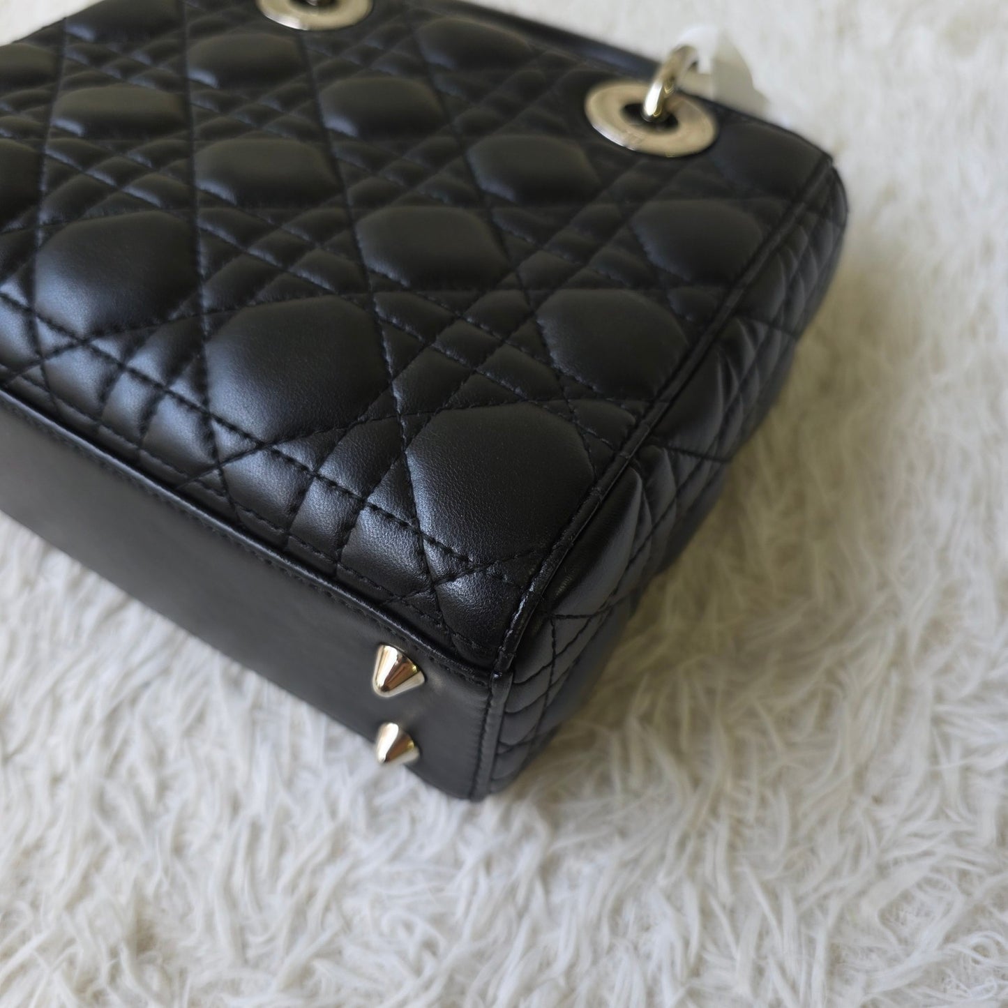 Dior Lady Dior Cannage Leather Bag (Pre-Owned)