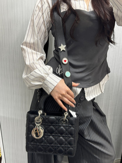 Dior Lady Dior Cannage Leather Bag (Pre-Owned)