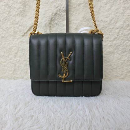 Saint Laurent Vertical Quilted Chain Shoulder Bag (Pre-Owned)