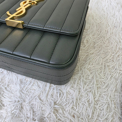 Saint Laurent Vertical Quilted Chain Shoulder Bag (Pre-Owned)