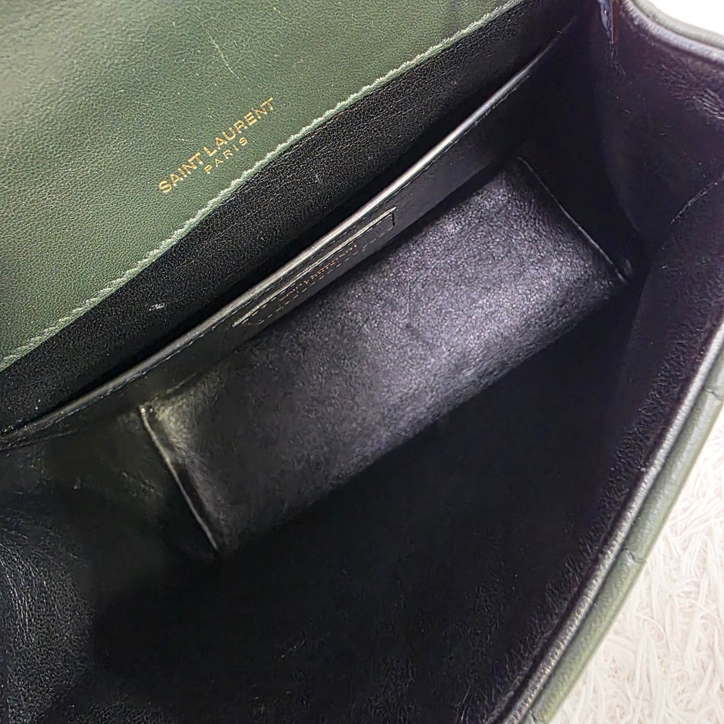 Saint Laurent Vertical Quilted Chain Shoulder Bag (Pre-Owned)