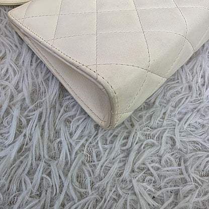 Chanel Quilted Leather Wristlet Clutch Bag (Pre-Owned)