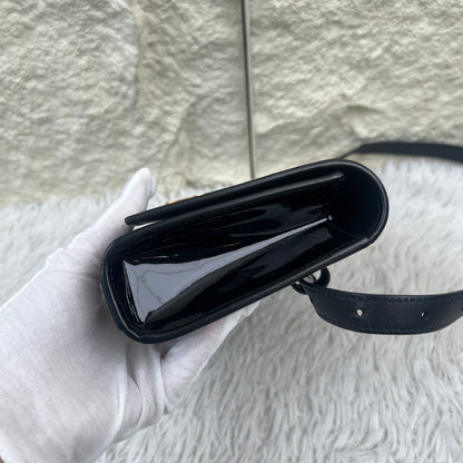 Saint Laurent Black Patent Leather Kate Shoulder Bag (Pre-Owned)