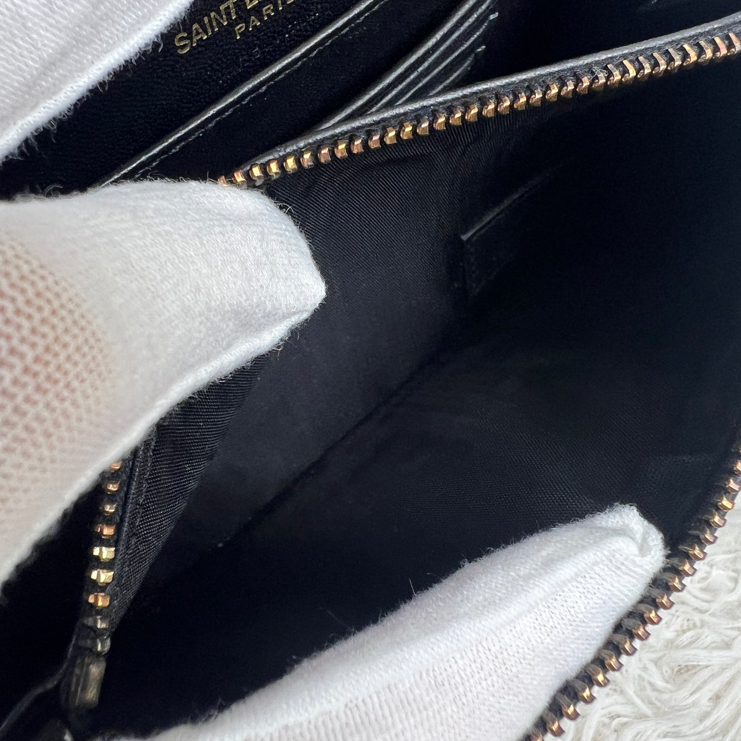 Saint Laurent Black Patent Leather Kate Shoulder Bag (Pre-Owned)
