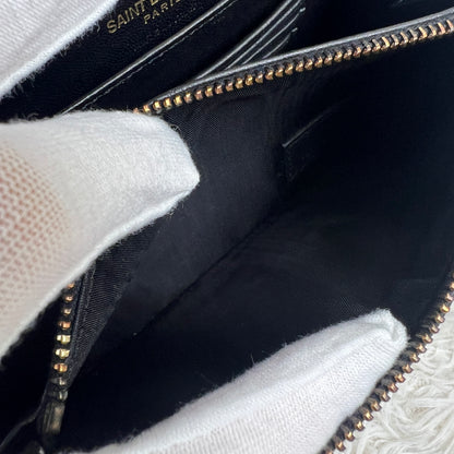 Saint Laurent Black Patent Leather Kate Shoulder Bag (Pre-Owned)