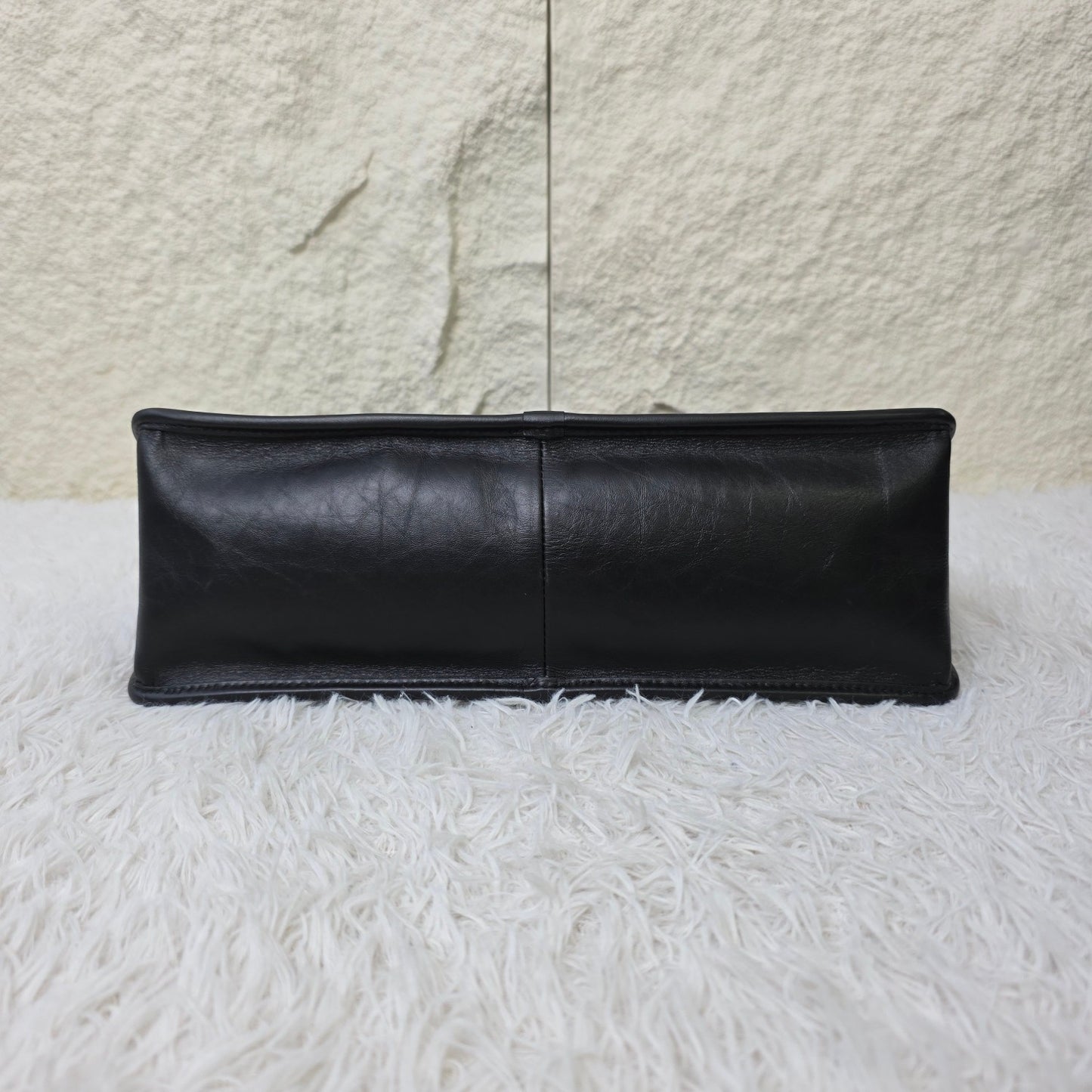 Chanel Black Quilted Leather Tote Bag with Chain Pouch (Pre-Owned)