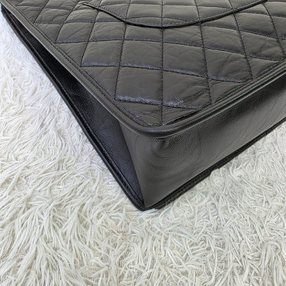 Chanel Black Quilted Leather Tote Bag with Chain Pouch (Pre-Owned)