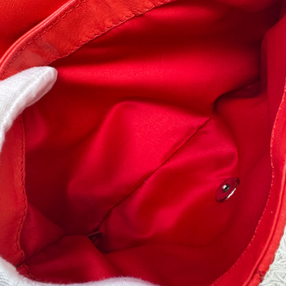 Chanel Red Quilted Lambskin Classic Flap Shoulder Bag (Pre-Owned)