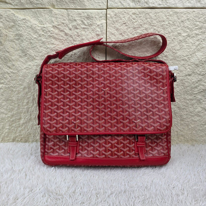 Goyard Red Goyardine Canvas Messenger Shoulder Bag (Pre-Owned)