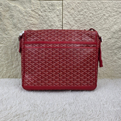 Goyard Red Goyardine Canvas Messenger Shoulder Bag (Pre-Owned)