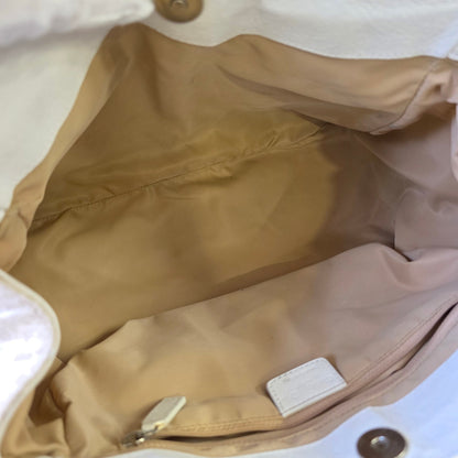 Dior Beige Oblique Canvas Shoulder Bag (Pre-Owned)
