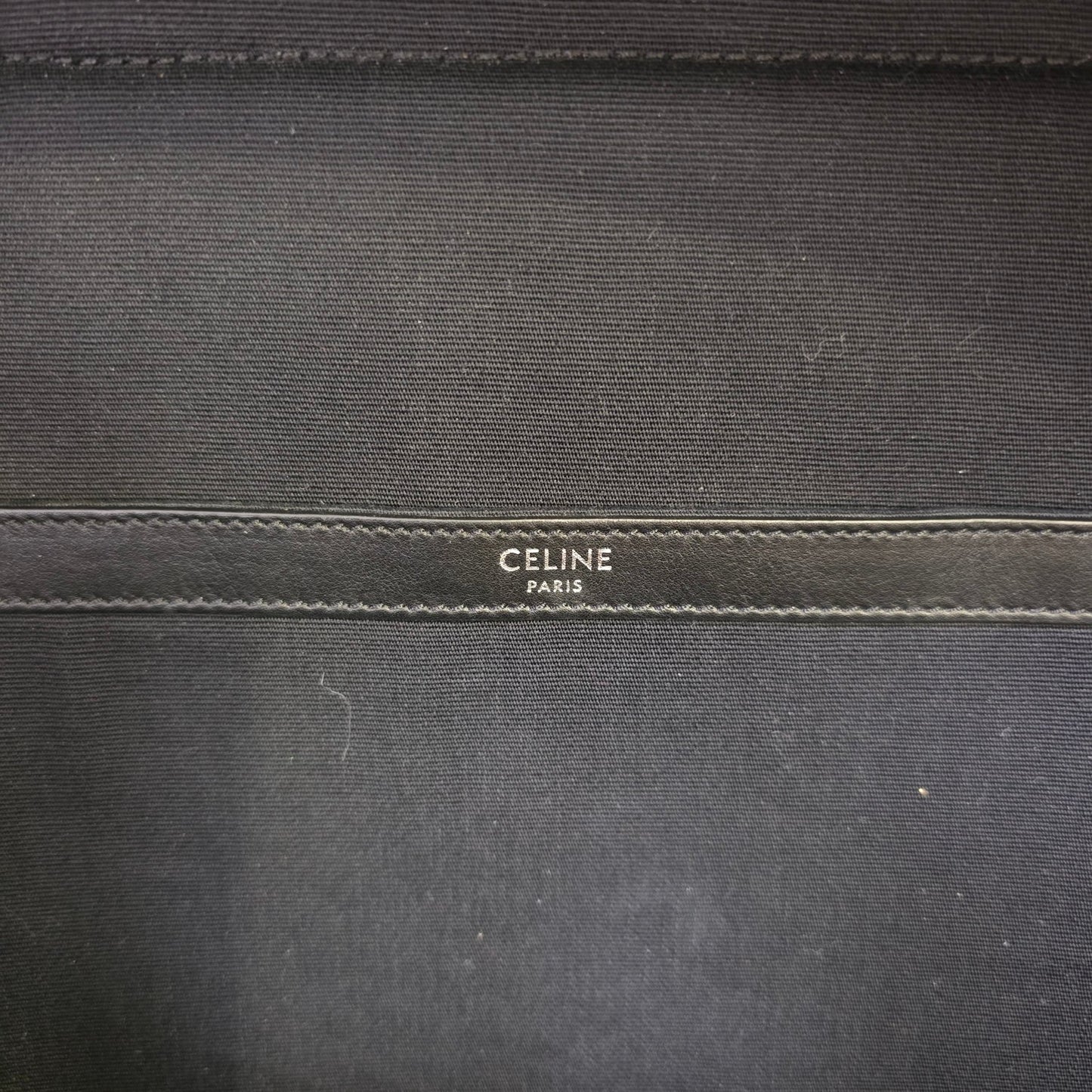 Celine Black Triomphe Canvas Backpack (Pre-Owned)