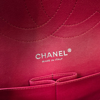 Chanel Red Quilted Caviar Leather Classic Flap Shoulder Bag (Pre-Owned)