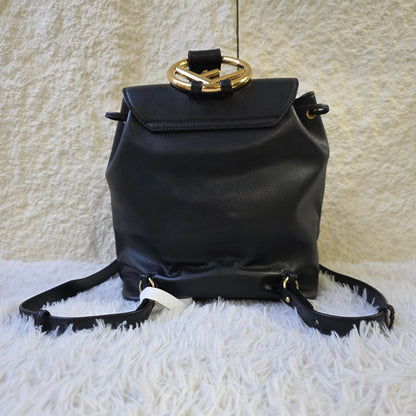 Fendi Black Leather Backpack (Pre-Owned)