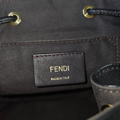 Fendi Black Leather Backpack (Pre-Owned)