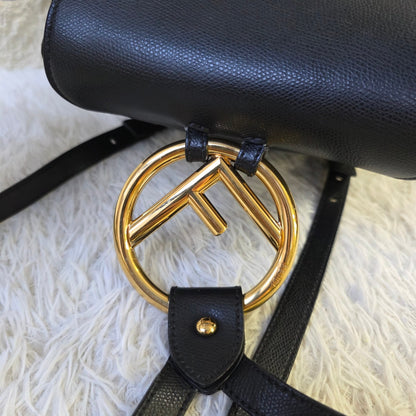 Fendi Black Leather Backpack (Pre-Owned)
