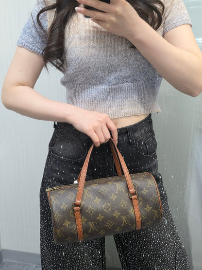 Louis Vuitton Monogram Canvas Papillon Handbag (Pre-Owned)