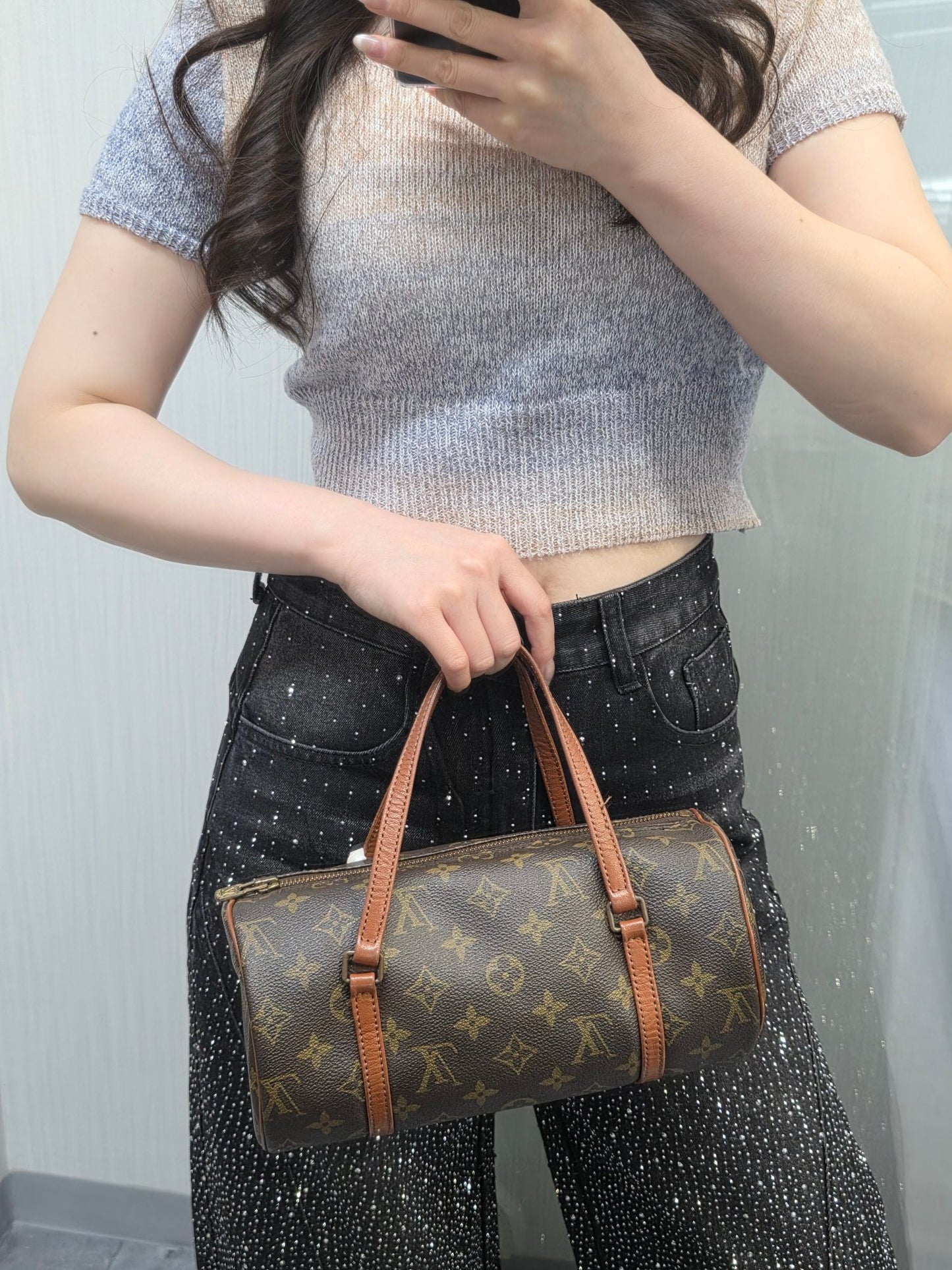 Louis Vuitton Monogram Canvas Papillon Handbag (Pre-Owned)